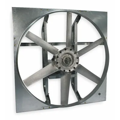 Dayton Exhaust Fan: 60 in Blade - Belt-Drive Panel Exhaust Fans without Drive Package