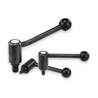 KIPP Adjustable Handle: Steel, 3/8"-16 Thread, 30 mm Thread Lg, 88 mm Lg (MPN K0108.1A41X30)