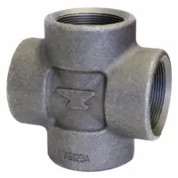 ANVIL Metal Pipe Cross: 1 1/2 in x 1 1/2 in x 1 1/2 in x 1 1/2 in, 2,000 psi @ 150°F, Steel, Cross (MPN 0361037401)