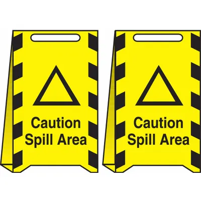 CONDOR Caution: Spill Area Folding Sign - Caution: Spill Area Folding Signs