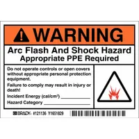 Permanent Adhesive Label: Vinyl, Adhesive Sign Mounting, 3 1/2 in x 5 in Nominal Sign Size, 5 PK (MPN 121136)