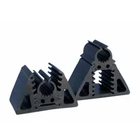 Support block with EPDM-SBR rubber base and EPDM rubber support. Base size 4 in L x 6 in W, overall height 4 in. Used to elevate and protect conduit, cable trays, or piping on flat roofs, preventing damage to roofing membranes