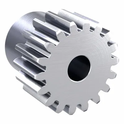 KHK GEARS Spur Gear: Module m 1.5, 18 Teeth, 8 mm Bore Dia, Stainless Steel, 20° Pressure Angle - Metric Spur Gears with Standard Hub