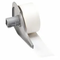 Continuous Label Stock: 1 in, 1 in x 50 ft, Polyester, White (MPN M7C-1000-422)