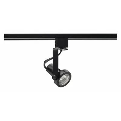 JUNO LIGHTING R711 BL Track Lighting Head, Incandescent, Spot, 50W, Black - Spot Track Heads