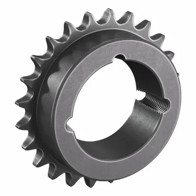 TRITAN Bushed Roller Chain Sprocket: For 40 Chain, 24 Teeth, 3.831 in Pitch Dia - Size 40 Bushed-Bore Roller Chain Sprockets