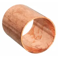 NIBCO Sweat Fitting Coupling: 2 in CTS x 2 in CTS, Cup x FTG, No Center Stop, Wrot Copper (MPN 601 2)