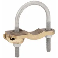 Grounding Connector: Copper, 2 1/2 in to 3 1/2 in Pipe, 1 Grounding Wires, 4 AWG to 4/0 AWG (MPN GAR3904)