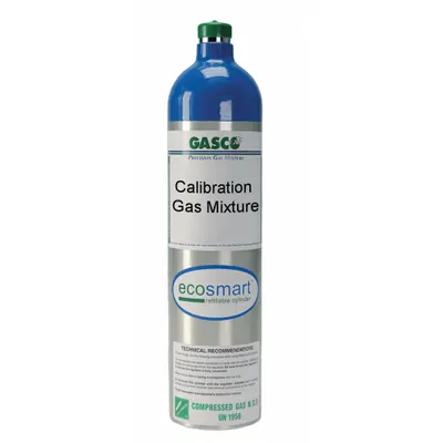 GASCO Calibration Gas: Air, +/-5% Accuracy, CH4/CO/O2, Calibration Gas - Calibration Gases for Portable Gas Detectors