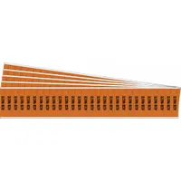 Pipe Marker: Acid Waste, Orange, Black, Fits 3/4 in and Smaller Pipe O.D., 28 Pipe Markers, 5 PK (MPN 108455-PK)