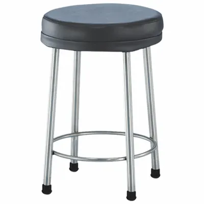 BLICKMAN Stool: Vinyl, Ht Range 21 in to 21 in, 15 in Seat Wd, 15 in Seat Dp, 0 Glides - Vinyl Lab Stools