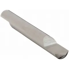This double-end pointed engraving tool is made of carbide and features a 90° tip angle with a 0.008" tip diameter. It is used for precise marking, numbering, and serializing on metals, plastics, and hardened materials in industrial machining and fabrication applications.