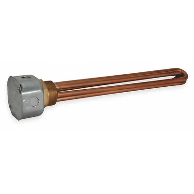 TEMPCO Screw Plug Immersion Heater: 1 Phase, 120V AC, 1,500 W Watt, 1 in NPT, 90.26 W/sq in - Screw-Plug Immersion Heaters
