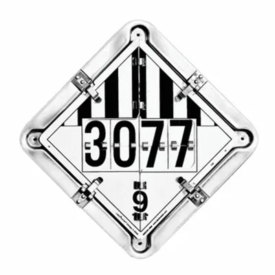 LABELMASTER Full Frame Trailer Flip Placard Holder, 13 1/2 x 13 1/2 in, Class 6 - Flipcharts