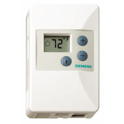 Siemens Temperature and Humidity Sensor: Wall Mount, Digital, 55°F to 95°F, Polycarbonate - Room Temperature & Humidity Sensors