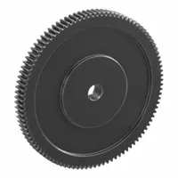 Hubless Spur Gear: Module m 1.5, 100 Teeth, 15 mm Bore Dia, Black Oxide Coated Carbon Steel, Hubless (MPN SSA1.5-100)