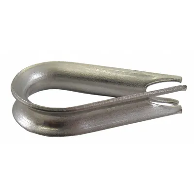 LOOS AN100-C10 Stainless Steel Thimble for Lifting, Plain Finish - Thimbles