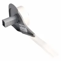 Continuous Label Stock: 3/8 in, 3/8 in x 30 ft, Vinyl, White (MPN M7C-375-498)