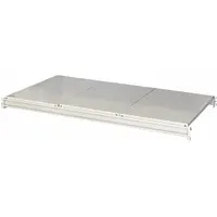 HALLOWELL Bulk Rack Shelf: 96 in x 48 in x 3 1/8 in, 14 ga Beams, Steel, 3,000 lb Load Capacity (MPN HBRL9648S-PL)