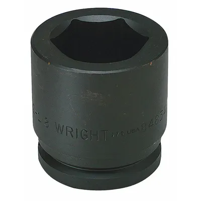 WRIGHT TOOL Impact Socket: 1 1/2 in Drive Size, SAE, 4 1/4 in Socket Size, 6-Point - 1-1/2" Drive Impact Sockets