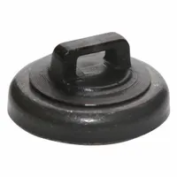 MAG DADDY Magnetic Cable Tie Mount: 0.23 in Slot Wd, 0.11 in Slot Ht, Std Sized Cable Ties, Black (MPN 62417-10)