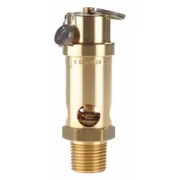 CONRADER Safety Valve: Soft Seat, 1/2 in (M)NPT Inlet (In.), 150 psi Preset Setting (PSI), Brass (MPN SRV530-1/2-150)