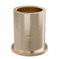 Flanged Sleeve Bearing: Bronze, SAE 841, 12 mm Bore, 15 mm OD, 20 mm Lg, -35°F to 300°F, 5 PK (MPN FFM1215-20B)