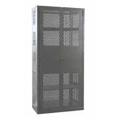 HALLOWELL Storage Cabinet: 36 in x 24 in x 78 in, 4 Adj Shelves, Swing Handle & Padlock Hasp, Frame (MPN HW4VSC6478-4CL). Key specifications — Brand: HALLOWELL; Body Panel Type: Ventilated; Base Type: Frame; Cabinet Color: Dark Gray; Frame Assembled: Assembled.