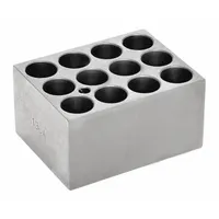 OHAUS Modular Block: Anodized Aluminum, 3 in Overall Wd, 3 3/4 in Overall Lg, 12 Wells (MPN 30400185)