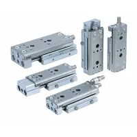 SMC Slide Table: 100 mm Stroke Lg, 12 mm Bore Dia, Mfr Part # MXQ12-100B, MXQ Series, Metric