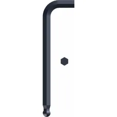 L-shaped hex key set for turning SAE socket-head cap screws. Stubby length provides access in confined spaces. Made of alloy steel with a black finish. Sold in a pack of 5.