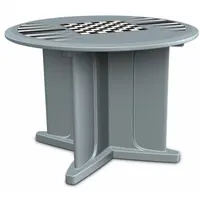 CORTECH Table: 29 in Overall Ht, 42 in Overall Dia, Game Top Included, Ballast Accepted, Blue Gray (MPN 66749BGGT)