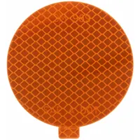 Reflective Tape: Trucks and Trailers, Amber, 3 in Wd, 3 in Lg, Acrylic, 50 PK (MPN 989-74-3)