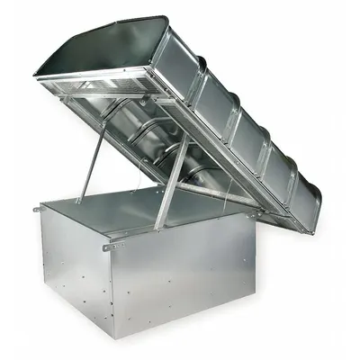 Dayton Roof Vent Hood, Galvanized Steel, 44 in L x 48 in W - Roof Vent Hoods