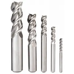 This 5-piece set of carbide corner-radius end mills is designed for general-purpose milling, profiling, and finishing operations. The corner-radius geometry reduces edge chipping and improves surface finish. Each tool features 3 flutes and mill diameters ranging from 1/8" to 1/2". Suitable for machining steel, stainless steel, and non-ferrous materials.