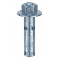 RED HEAD Sleeve Anchor: 2 1/4 in Overall Lg, 1/2 in Dia, 3/8"-16 Thread Size, Steel, Hex, 25 PK (MPN HN-1222)