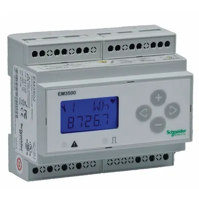 SCHNEIDER Power Meter: Three Phase, 90/600V AC/DC, 5 A Current - Schneider Electric Energy Meters