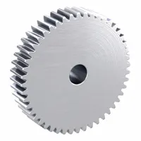 Spur Gear: Module m 1.5, 48 Teeth, 12 mm Bore Dia, Stainless Steel, 20° Pressure Angle, Plain Bore (MPN SUS1.5-48)