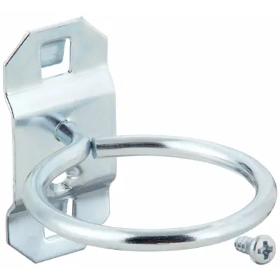 OEM Single Ring Tool Holder: 2 1/2 in x 2 in - Ring Toolholders for Square-Hole Pegboard