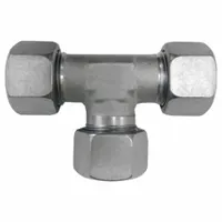 BRENNAN INDUSTRIES Compression Tee Fitting: M30x2.0 x M30x2.0 x M30x2.0 Thread Size, Volz (MPN D2603-L22-L22-L22-SS)