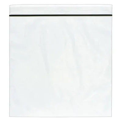 RELOC ZIPPIT Reclosable Bag: 2 mil Thick, 8 in Wd, 8 in Lg, Hang Hole Not Included - Single-Zip Reclosable Poly Bags
