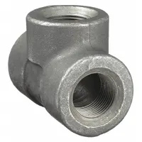 ANVIL Metal Pipe Tee: 1 1/4 in x 1 1/4 in x 1 1/4 in, 1,500 psi @ 150°F, Steel, Class 3000 (MPN 0361120207)