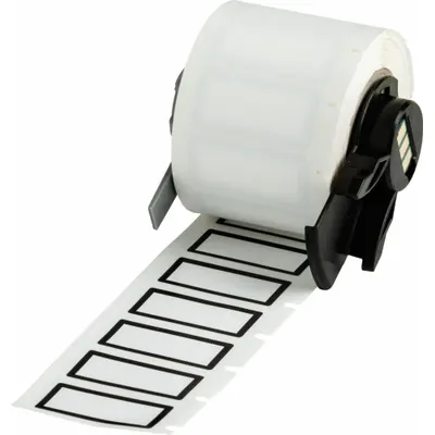 BRADY M6-24-423-BK Black Border Precut Label Rolls - Brady Black Border Precut Label Rolls