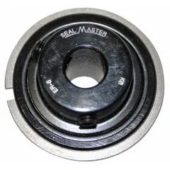 Inch-system radial/deep groove ball insert bearing with 13/16 in bore, 2 3/64 in OD, and 0.75 in outer ring width. Double-sealed closure protects against contaminants; set screw locking secures the bearing on the shaft. Suitable for moderate radial and axial loads in power transmission and material handling equipment.