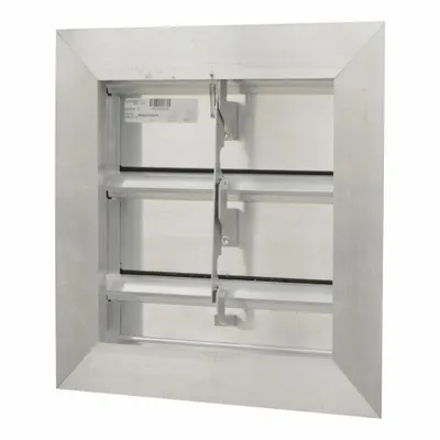 CANARM Manual Damper: For 12 in Fan, For 12 in Nominal Duct Dia, Double Panel - Wall-Mount Backdraft Dampers