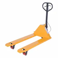 VESTIL Pallet Jack: 5,500 lb, 48 in L x 27 in W Fork Dim, 27 in, 14 in, Std Fork, Steel, Dead Man (MPN PM5-2748-DMHB)