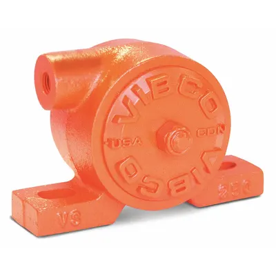VIBCO Pneumatic Vibrator: 500 lbf, 7,200 vpm, 1/4 in NPT, VS, 70 dBA, Cast Iron - General Purpose Turbine & Ball Vibrators