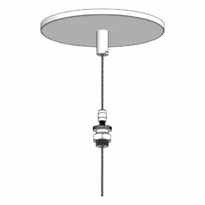 DAYBRITE Adjustable Cable Hanger Kit: White - Clips, Chains & Hangers