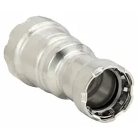 VIEGA MEGAPRESS Crimp Fitting: 1 in Pipe x 3/4 in Pipe Size, Press-fit x Press-fit, EPDM (MPN 90340)