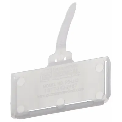 QUANTUM STORAGE SYSTEMS Label Holder: 3 in x 1 3/8 in, Clear, Adhered, 25 Label Holders - Hanging Label Holders